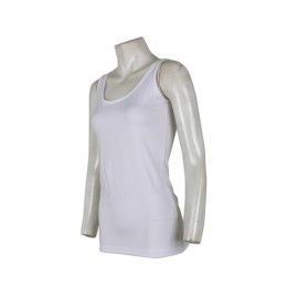 VT112 ladies long vest tee design tailor made round neck vest t gym sporty vest Hong Kong supplier VT112 ladies long vest tee design tailor made round neck vest t gym sporty vest Hong Kong supplier